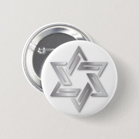 Silver Star van David Button (Voorkant /achterkant)