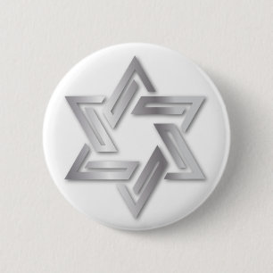 Silver Star van David Button