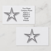 Silver Star-Visitekaartje Visitekaartje (Voorkant / Achterkant)