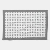 Silver Starburst Pattern uit de middelbare eeuw Theedoek (Horizontaal)
