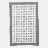 Silver Starburst Pattern uit de middelbare eeuw Theedoek (Verticaal)