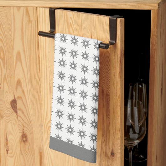 Silver Starburst Pattern uit de middelbare eeuw Theedoek (Derde Gevouwen)