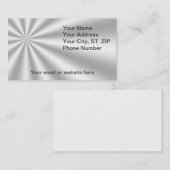 Silver Starburst-Visitekaartjes Visitekaartje (Voorkant / Achterkant)