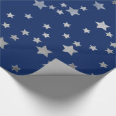 Silver Stars Cadeaupapier (Hoek)