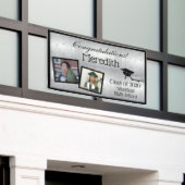 Silver Stars, gepersonaliseerd op twee foto-Afstud Spandoek (Buitenkant Gebouw)