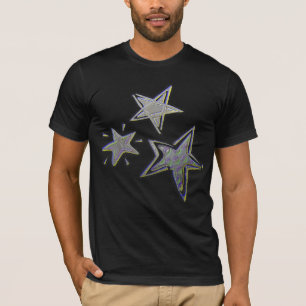 Silver Stars kerstT-shirt T-shirt