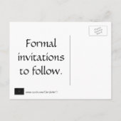 Silver Stars on Black Bewaar de datum Briefkaarten (Achterkant)