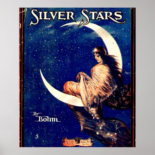 Silver Stars Vintage Poster (Voorkant)