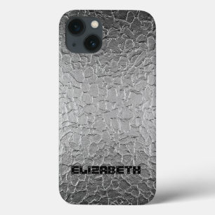 Silver Steel Metal iPhone 13 Hoesje
