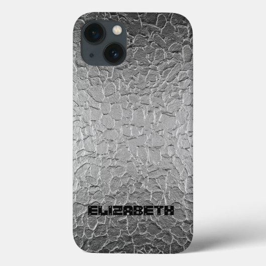 Silver Steel Metal Case-Mate iPhone Case (Achterkant)