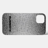 Silver Steel Metal Case-Mate iPhone Case (Achterkant (horizontaal))