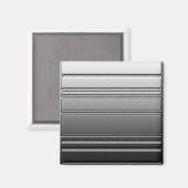Silver Steel Square Magnet door Heard_ Magneet (Voorkant / Achterkant)