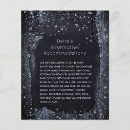 Silver Sterrennacht Wedding Details Enclosure