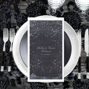 Silver Sterrennacht Wedding Long Servet