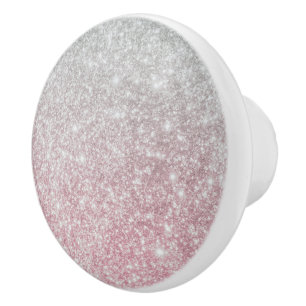 Silver Stone Gary Gold Marble Paars Glitter Ceram Keramische Knop