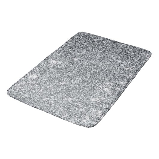 Silver Stone Gary Gold Marble Paarse Glitter Badmat (Gekanteld)