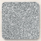Silver Stone Gary Gold Marble Paarse Glitter Bier Onderzetter (Voorkant)
