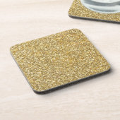 Silver Stone Gary Gold Marble Paarse Glitter Bier Onderzetter (Linkerzijde)