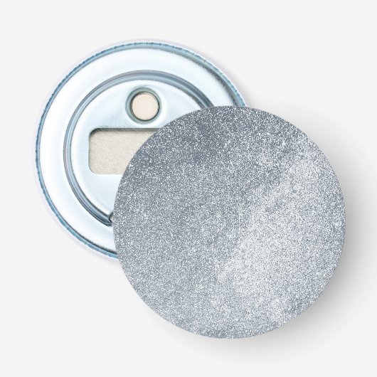 Silver Stone Gary Gold Marble Paarse Glitter Button Flesopener (Voorkant)