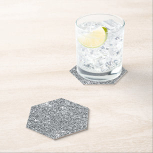 Silver Stone Gary Gold Marble Paarse Glitter Kartonnen Onderzetters