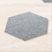 Silver Stone Gary Gold Marble Paarse Glitter Kartonnen Onderzetters (Schuin)