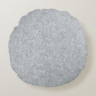 Silver Stone Gary Gold Marble Paarse Glitter Rond Kussen