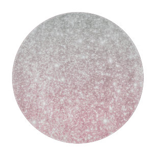 Silver Stone Gary Gold Marble Paarse Glitter Snijplank
