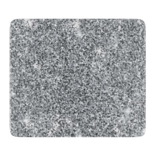 Silver Stone Gary Gold Marble Paarse Glitter Snijplank