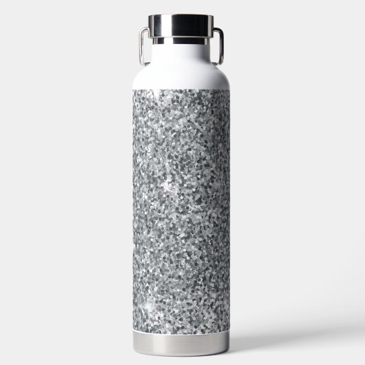 Silver Stone Gary Gold Marble Paarse Glitter Waterfles (Voorkant)