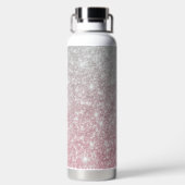 Silver Stone Gary Gold Marble Paarse Glitter Waterfles (Achterkant)