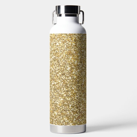 Silver Stone Gary Gold Marble Paarse Glitter Waterfles (Voorkant)