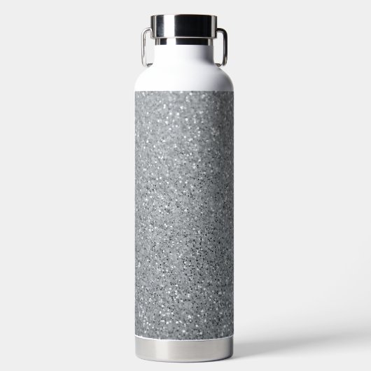 Silver Stone Gary Gold Marble Paarse Glitter Waterfles (Voorkant)