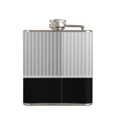 Silver Stripe-monogram Heupfles (Achterkant)