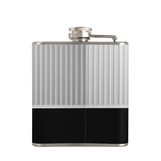 Silver Stripe-monogram Heupfles (Achterkant)