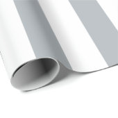 Silver Stripes (2e kleur toevoegen) Cadeaupapier (Rol Hoek)