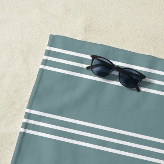 Silver Stripes personnalisé monogramme serviette d (En situation)