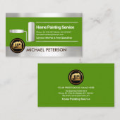 Silver Stripes Roller Paint Home Painter Visitekaartje (Voorkant / Achterkant)