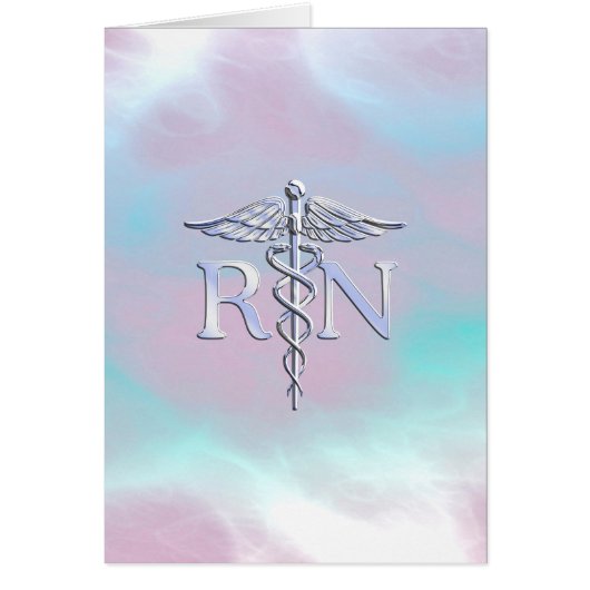 Silver Style RN Caduceus Medical Moeder Pearl (Voorkant)