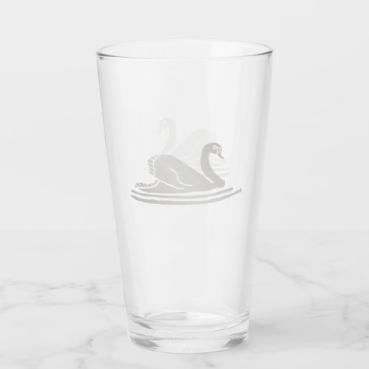 silver swan glas (Achterkant)