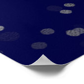 Silver Sweet 16 Ballons Royal Blue Affiche de bien (Coin)