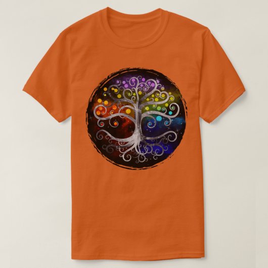 Silver Swirl-boom T-shirt (Design voorkant)