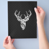 Silver Symbolic deer op de stijlpagina van de kool Flyer (Hand)