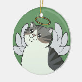 Silver Tabby Memorial Ornament (Links)