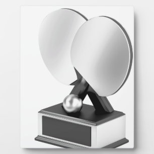 Silver table tennis trofee fotoplaat