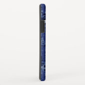 Silver Taurus Zodiac Sign Navy Blue Digital Camo Case-Mate iPhone Case (Achterkant/rechts)