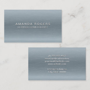 Silver Texture Background Visitekaartje