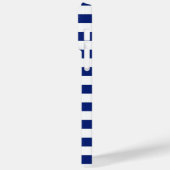 Silver Thin Anchor op Nautical Stripes Case-Mate iPhone Case (Achterkant / Links)