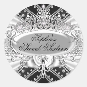 Silver Tiara & Diamond Sweet Seize Sticker