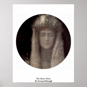 Silver Tiara van Fernand Khnopff Poster