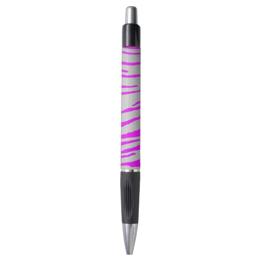 Silver Tiger Stripes roze Pen (Voorkant Verticaal)